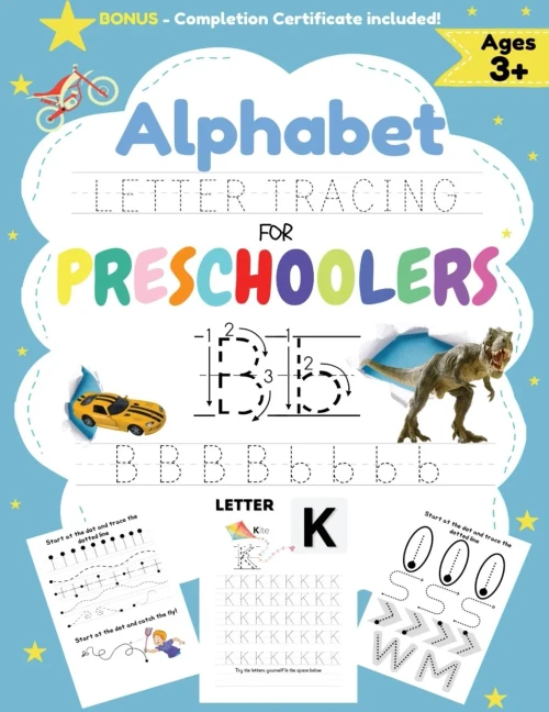 Alphabet Letter Tracing for Preschoolers: A Workbook For Boys to Practice Pen Control, Line Tracing, Shapes the Alphabet and More! (ABC Activity Book) (9781922515179)