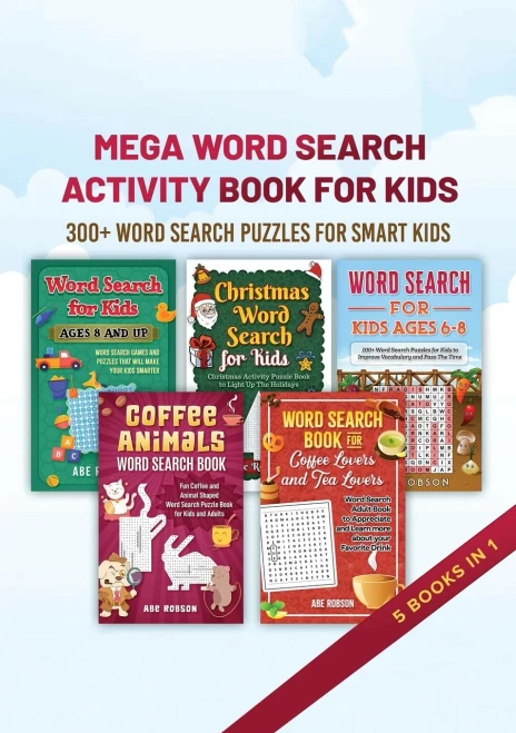 Mega Word Search Activity Book for Kids: 300+ Word Search Puzzles for Kids (Paperback)