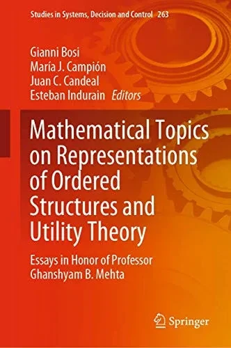Mathematical Topics on Representations of Ordered Structures and Utility Theory: Essays in Honor of Professor Ghanshyam B. Mehta (Hardback)