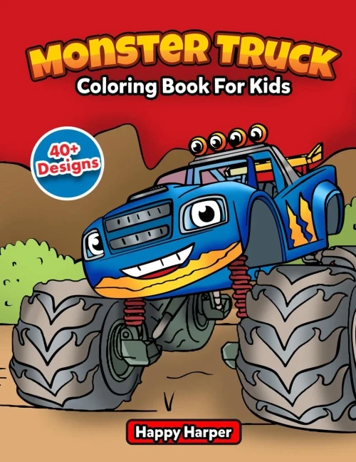 Monster Truck Coloring Book (9781989968116)