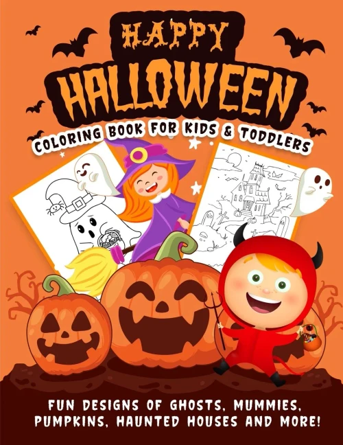 Halloween Coloring Book (9781989968444)