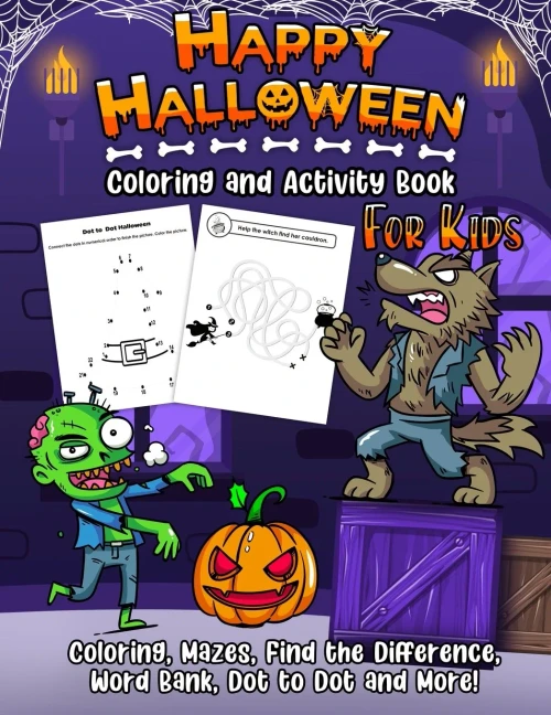 Coloring and Activity Book - Halloween Edition (9781989968437)