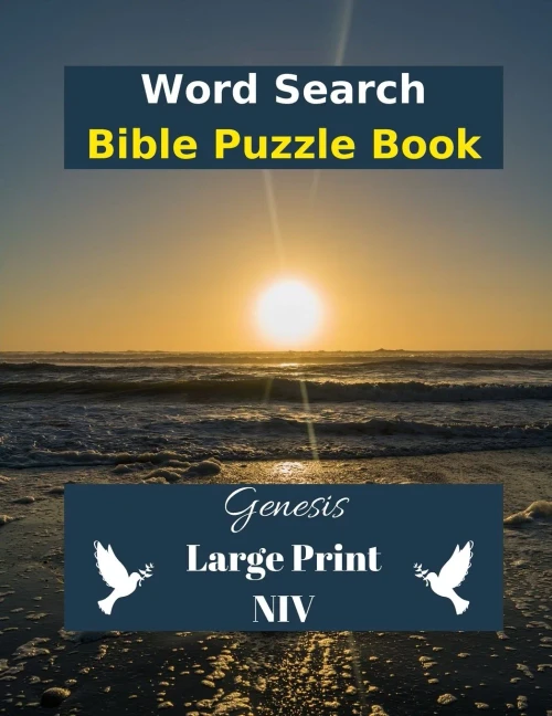 Word Search Bible Puzzle: Genesis in Large Print NIV