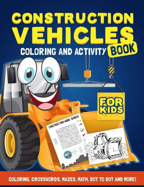 Construction Vehicles Activity Book (9781989968581)