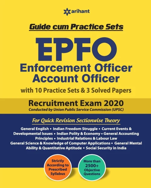 EPFO (Enforcement Offier) Account Officer Guide Cum Practice Sets 2020