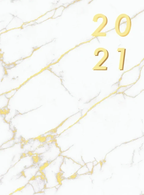Agenda 2021 italiano: Copertina rigida, Agenda settimanale 2021, Agenda annuale, mensile e settimanale, marmo (Italian Edition)