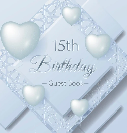 15th Birthday Guest Book: Ice Sheet, Frozen Cover Theme, Best Wishes from Family and Friends to Write in, Guests Sign in for Party, Gift Log, Hardback