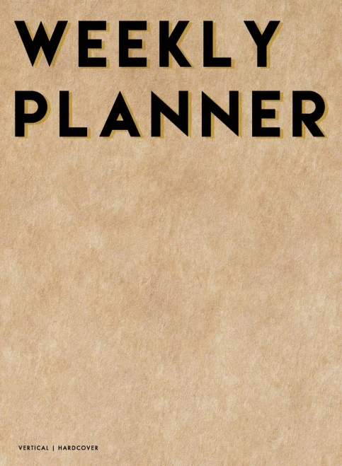 Vertical Weekly Planner 2020-2021: 18 Month Hardcover Weekly, Monthly & Yearly Planner 2020 2021 | 8.25" x 10.75" July 2020 - December 2021 | 2 Pages per Week | 1 Column per Day | Hourly Increments