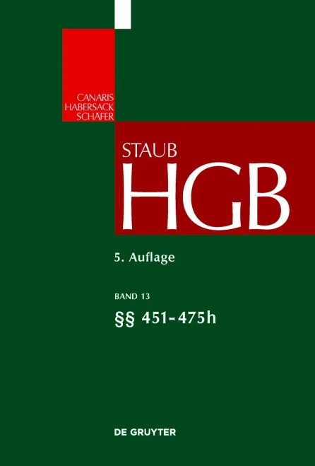 §§ 451-475h (Großkommentare der Praxis) (German Edition)
