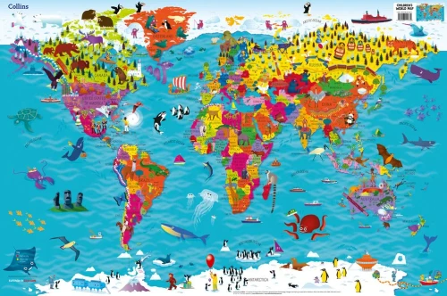 Collins Childrens World Map