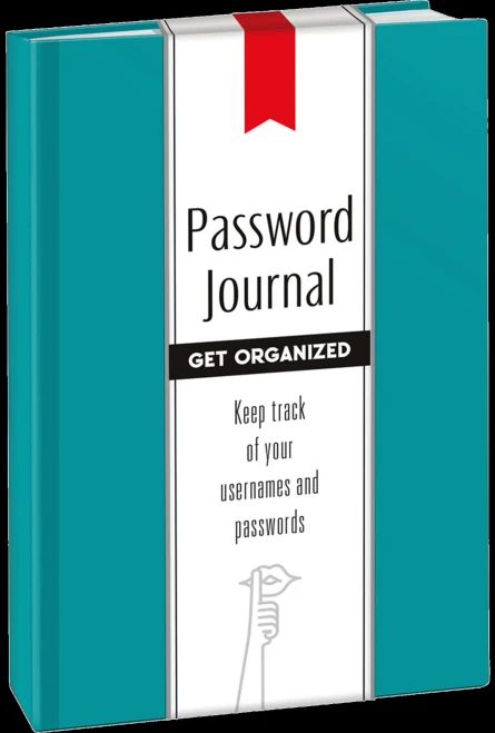 Password Journal: Caribbean Blue