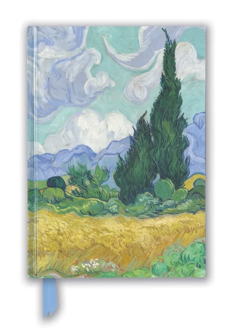 Vincent van Gogh: Wheat Field with Cypresses (Foiled Blank Journal) (Flame Tree Blank Notebooks)