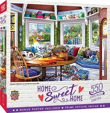 550 Piece Jigsaw Puzzle for Adult, Family, Or Kids - Puzzler'S Retreat by Masterpieces - 18"X24" - Family Owned American Puzzle Company