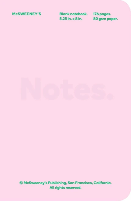McSweeney's Blank Vinyl Notebook