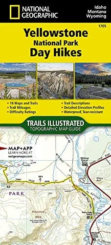 Yellowstone National Park Day Hikes (National Geographic Topographic Map Guide (1705))
