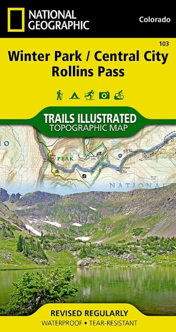 Winter Park, Central City, Rollins Pass (National Geographic Trails Illustrated Map, 103)