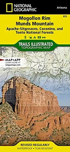 Mogollon Rim, Munds Mountain [Apache-Sitgreaves, Coconino, and Tonto National Forests] (National Geographic Trails Illustrated Map, 855)
