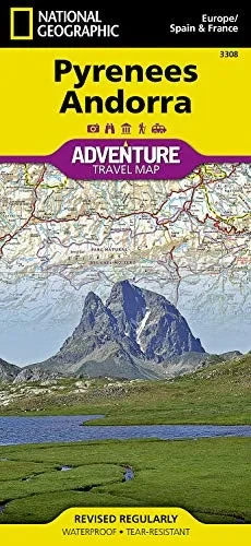Pyrenees and Andorra (National Geographic Adventure Map, 3308)