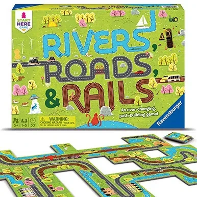 Ravensburger Rivers, Roads And Rails - Children's Game