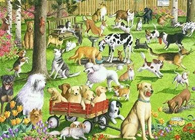 Ravensburger at The Dog Park Large Format 500 Piece Jigsaw Puzzle for Adults  Every Piece is Unique, Softclick Technology Means Pieces Fit Together Perfectly
