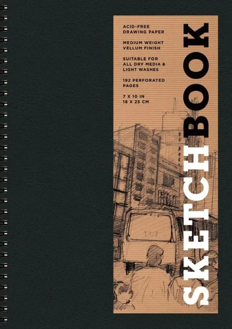Sketchbook (Basic Medium Spiral Black) (Volume 1) (Sterling Sketchbooks)