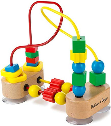 Melissa & Doug First Bead Maze - Wooden Educational Toy 4.2 x 7 x 8.6 inches ; 1.3 pounds