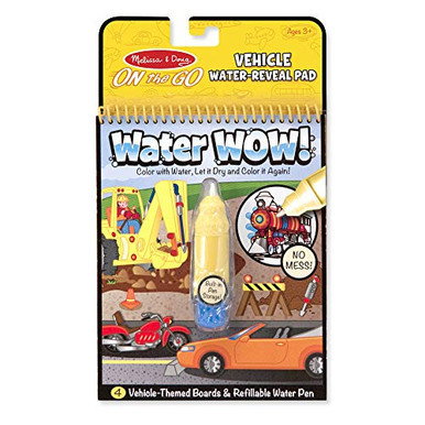 Melissa & Doug On the Go Water Wow! Reusable Water-Reveal Activity Pad - Vehicles