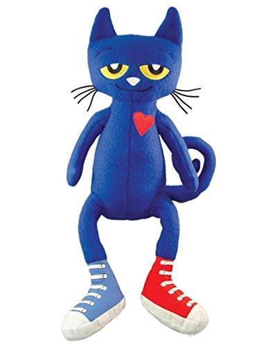 MerryMakers Pete the Cat Plush Doll, 14.5-Inch , Blue