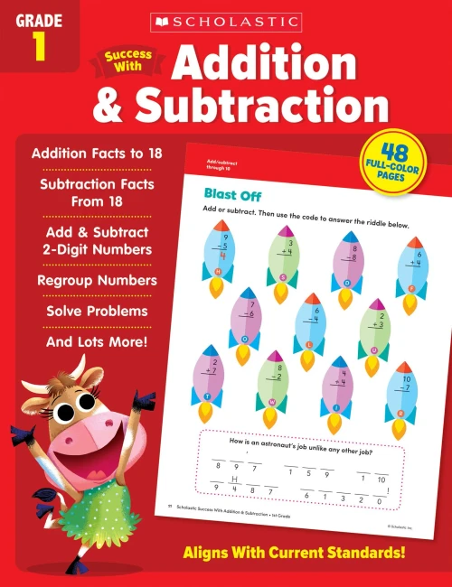 Scholastic Success With Addition & Subtraction Grade 1
