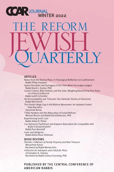 Ccar Journal : The Reform Jewish Quarterly, Winter 2022