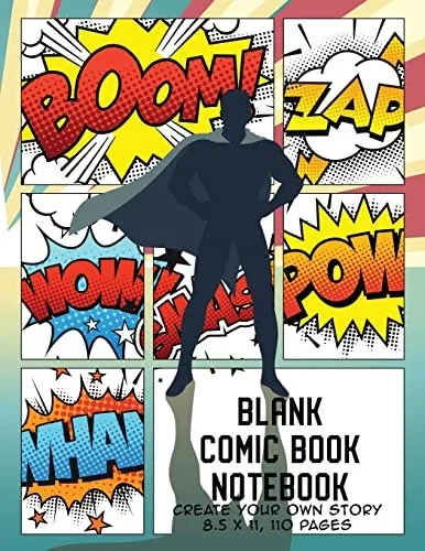 Blank Comic Book Notebook : Create Your Own Story, Comics & Graphic Novels