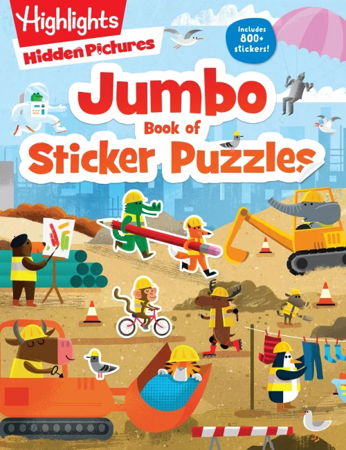 Jumbo Book Of Sticker Puzzles (Highlights Jumbo Books & Pads)