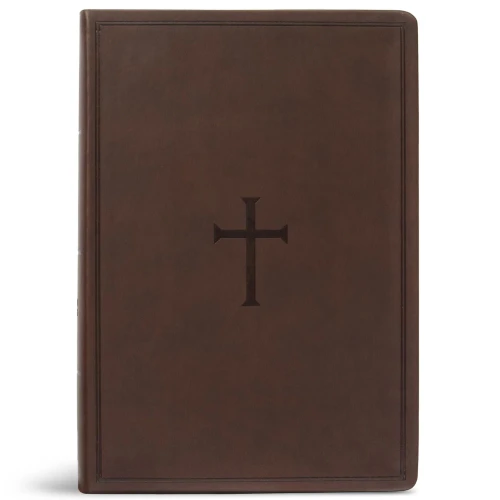 Csb Super Giant Print Reference Bible, Brown Leathertouch, Value Edition