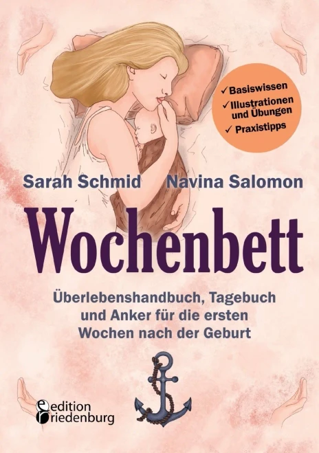 Wochenbett - Überlebenshandbuch, Tagebuch Und Anker Für Die Ersten Wochen Nach Der Geburt: Basiswissen, Illustrationen Und Übungen, Praxistipps (German Edition)