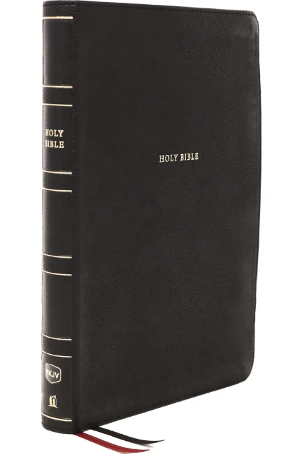 Nkjv, Reference Bible, Center-Column Giant Print, Leathersoft, Black, Red Letter, Thumb Indexed, Comfort Print: Holy Bible, New King James Version