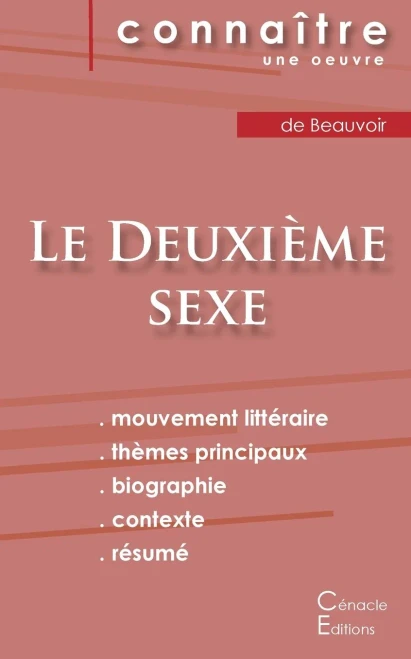 Fiche De Lecture Le Deuxième Sexe (Tome 1) De Simone De Beauvoir (Analyse Littéraire De Référence Et Résumé Complet) (French Edition)
