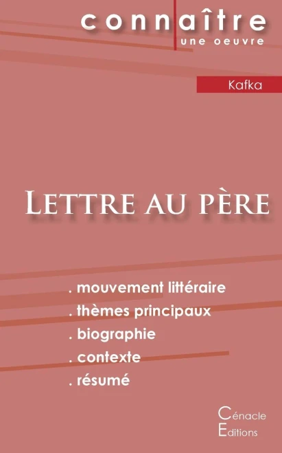 Fiche De Lecture Lettre Au Père De Kafka (Analyse Littéraire De Référence Et Résumé Complet) (French Edition)