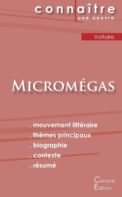Fiche De Lecture Micromégas De Voltaire (Analyse Littéraire De Référence Et Résumé Complet) (French Edition)