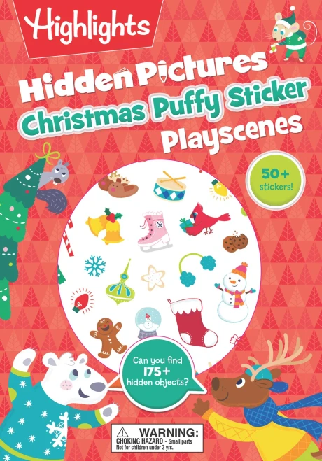 Christmas Hidden Pictures Puffy Sticker Playscenes (Highlights Puffy Sticker Playscenes)