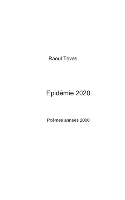 Epidémie 2020 (French Edition)