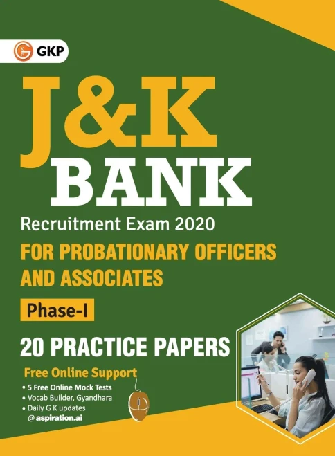 J & K Bank 2020 Probationary Officers & Associates Ph I - 20 Practice Papers