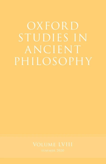 Oxford Studies In Ancient Philosophy, Volume 58