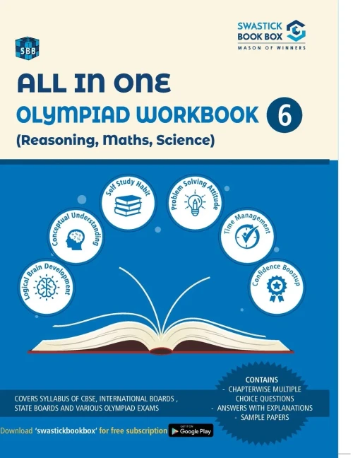 All In One Olympiad Workbook For Reasoning, Maths & Science - Class 6