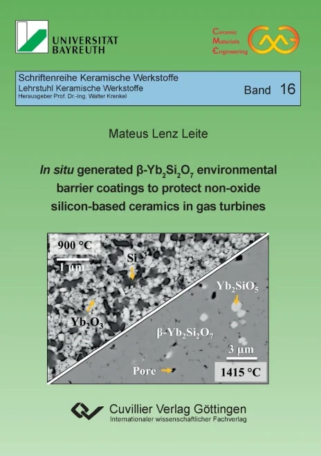 In situ generated ß-Yb2Si2O7 environmental barrier coatings to protect non-oxide silicon-based ceramics in gas turbines