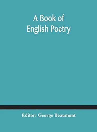 A Book of English Poetry - Hardcover