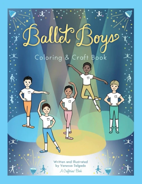 Ballet Boys Coloring & Craft Book (Crafterina® Book Series)