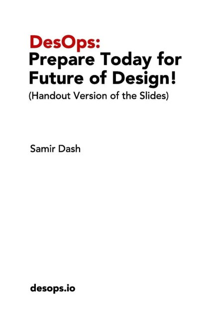 DesOps: Prepare Today for the Future of Design!