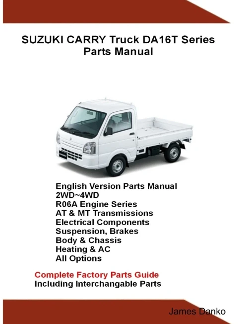 Suzuki Carry Truck DA16T Series Parts Manual