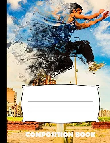 Composition Book: Parkour Composition Notebook Wide Ruled