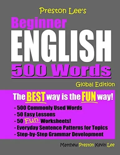 Preston Lee'S Beginner English 500 Words Global Edition (Preston Lee'S English Global Edition)